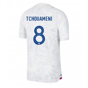 France Aurelien Tchouameni #8 Replica Away Stadium Shirt World Cup 2022 Short Sleeve